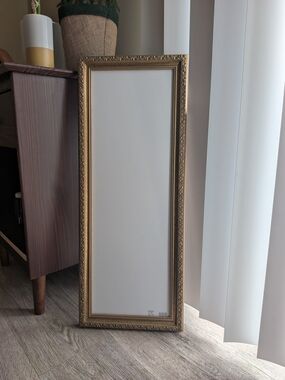 Ornate Gold Rectangle Wall Frame – Classic Decorative Wall Art – 8x24